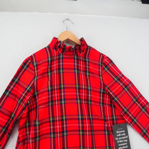 NEW Tuckernuck Women's Medium Royal Stewart Tartan Daphne Red Dress Holiday - Picture 6 of 11